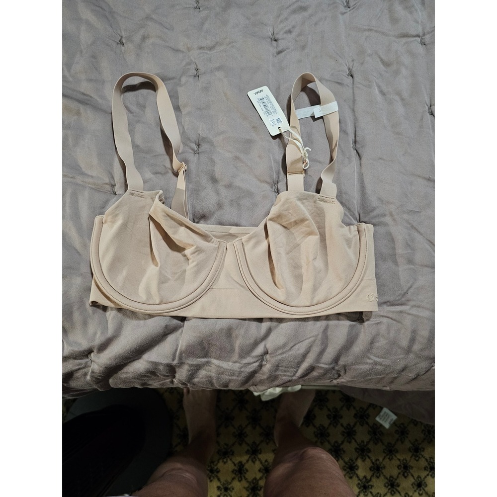 Aerie Smoothez Balconette Bra‎ Tan Nude Unlined Underwire 32DD New 5251-153